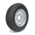 CASTLE ROCK 205/75R14 6 Ply Tire on 5 holes White Rally Rim