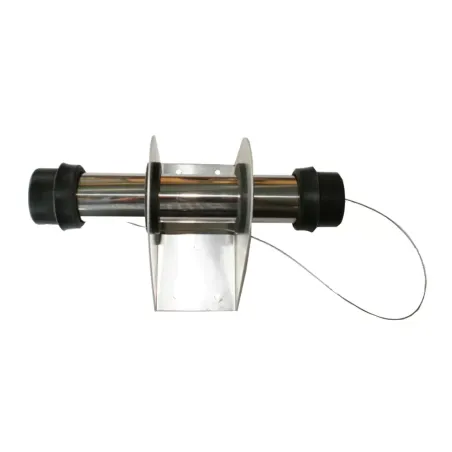 9" x 1-5/8" Stainless Steel Document Tube with Rubber Caps