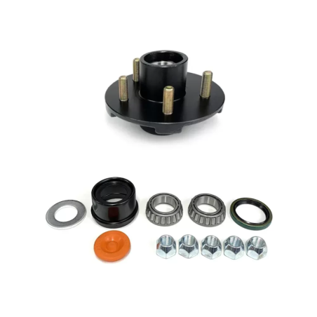 Complete 5 studs (5/4.5) 2000lb 6-1/2" hub kit for 1-1/16" spindle and 13" to 15" wheel