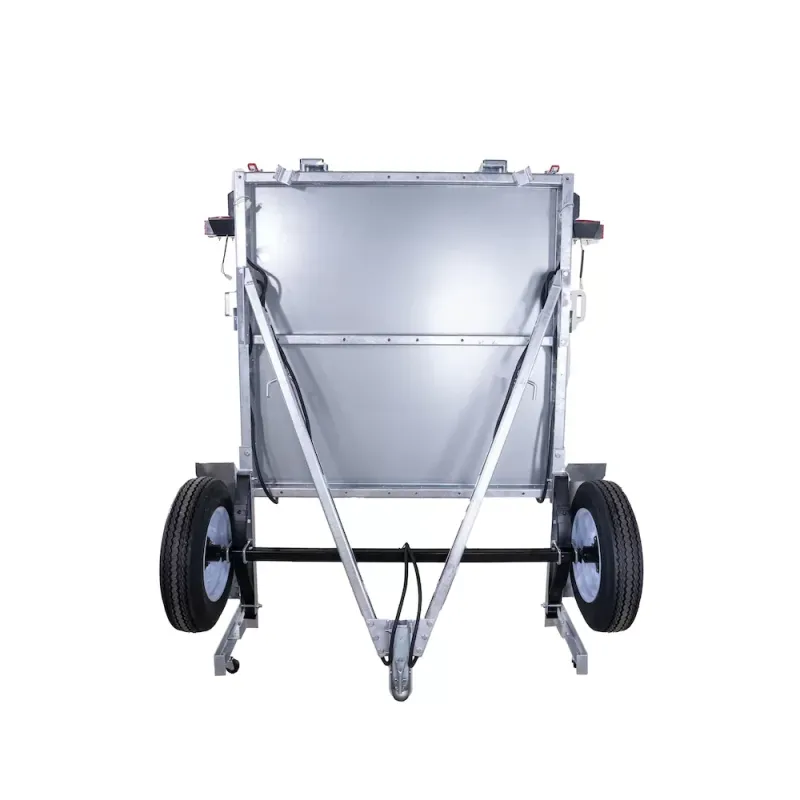 DK2 4x8 Single Axle Galvanized Folding Utility Trailer