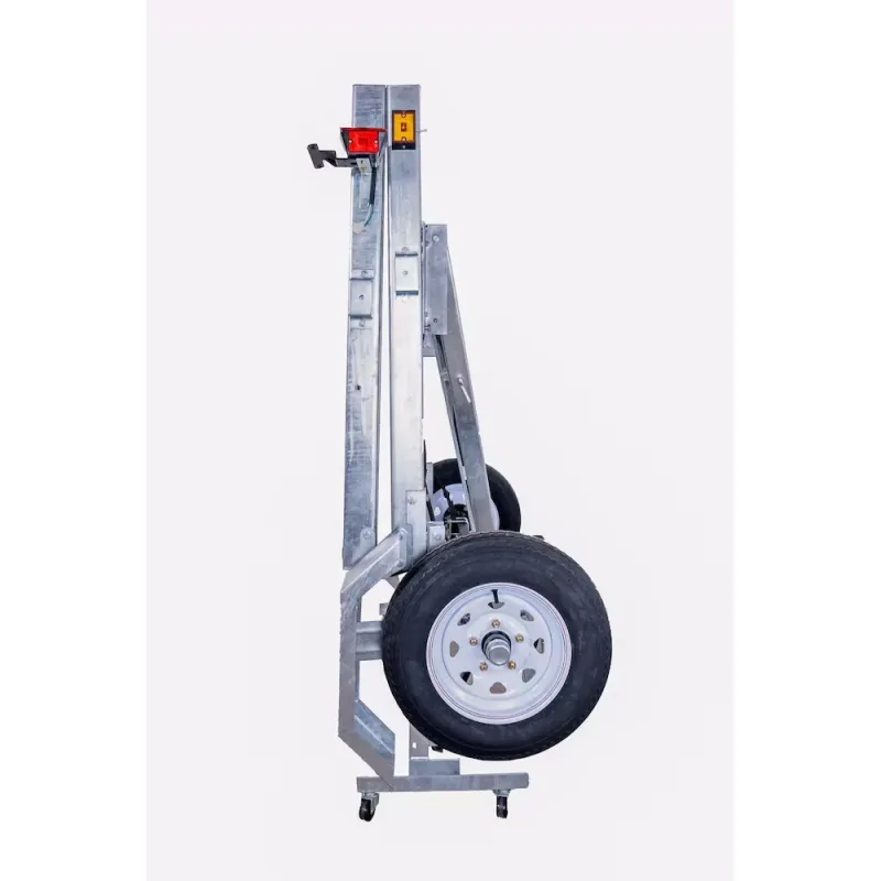 DK2 4x8 Single Axle Galvanized Folding Utility Trailer