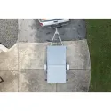 DK2 4x8 Single Axle Galvanized Folding Utility Trailer