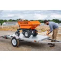 DK2 4x8 Single Axle Galvanized Folding Utility Trailer