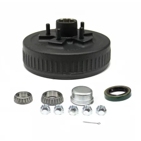 Complete 5 Stud 3500lb 10" x 2-1/4" Brake drum with bearing kit