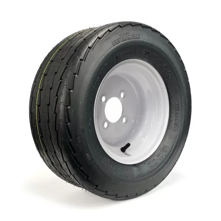 Pneu HAKUBA 205/65-10 (20.5 x 8.0-10) 6 Plis sur Jante Blanche 4 trous