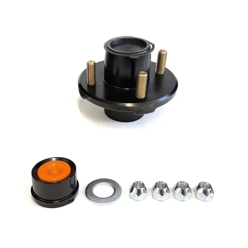 Complete 4 studs (4/4.0) 2000lb 5-1/2" hub kit for 1" spindle