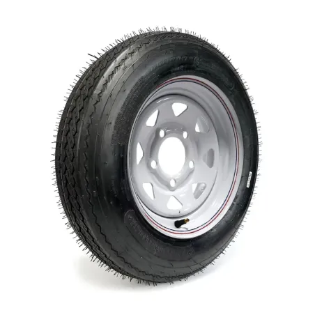 Pneu Roadguider 4.80-12 6 Plis sur Jante Rally Blanche 5 trous
