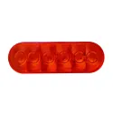 6-1/2" x 2-1/4" Red Oval Trailer Light