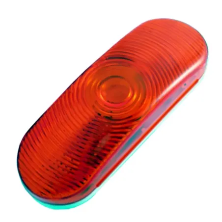 6-1/2" x 2-1/4" Red Oval Trailer Light
