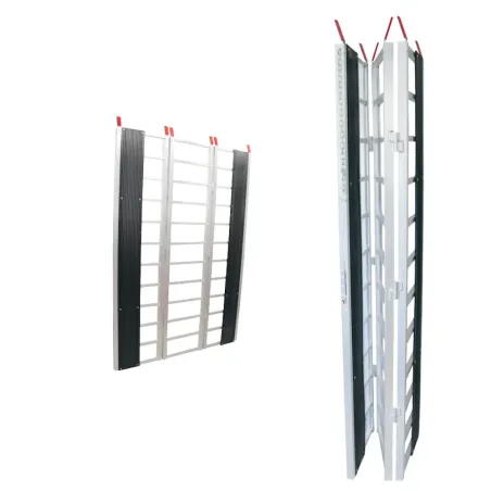 Rampe pliante 3 sections en aluminium 84″ x 54″ 1500 lb pour motoneige