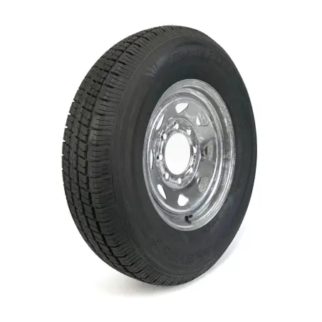 Castle Rock 235/80R16 10 Ply Radial Tire on 8 holes Galvanized Rally Rim