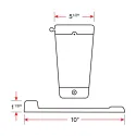 Caliber Flex-Glides Low Profile 5-1/2" x 1-1/8" 8-Pack