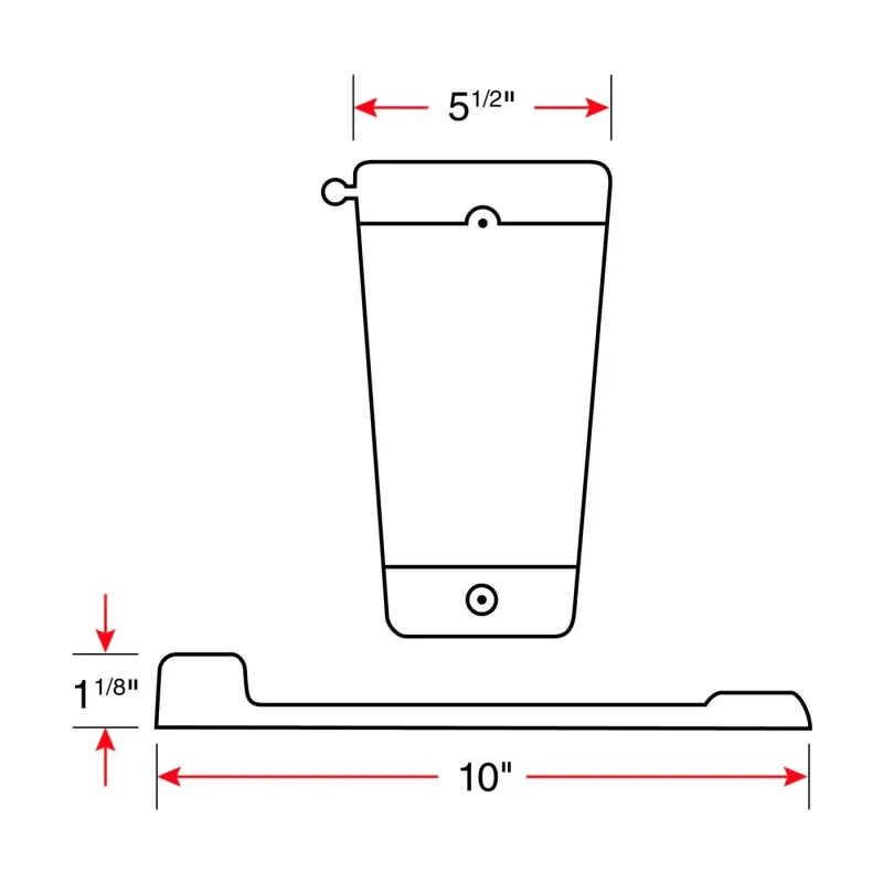 Glissières Caliber Flex-Glides Profil Bas 5-1/2" x 1-1/8" Paquet de 8