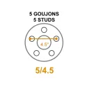 SYNERGY 5.30-12 6 Ply Tire on 5 Holes Galvanized Rally Rim