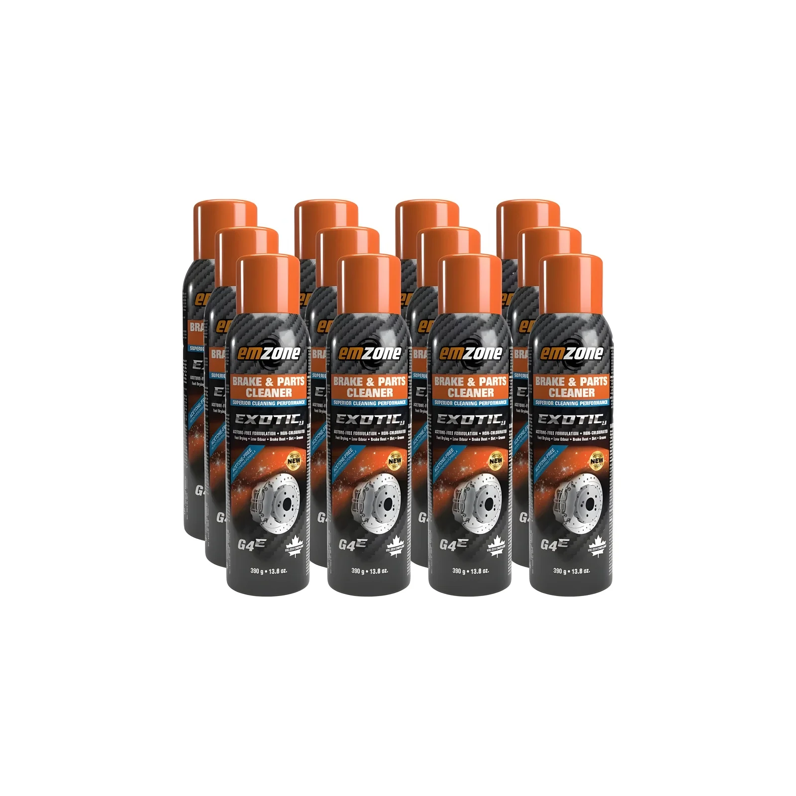 Brake and Parts Cleaner 13.8oz 12-Pack Emzone 45215