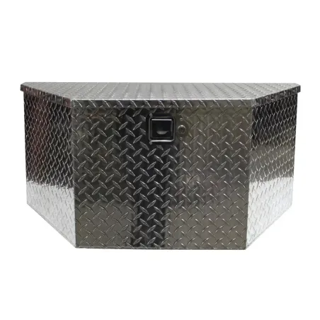 Triangular Trailer Tongue Box Aluminum 2 mm 36" x 19" x 16" – 4.8 cu ft