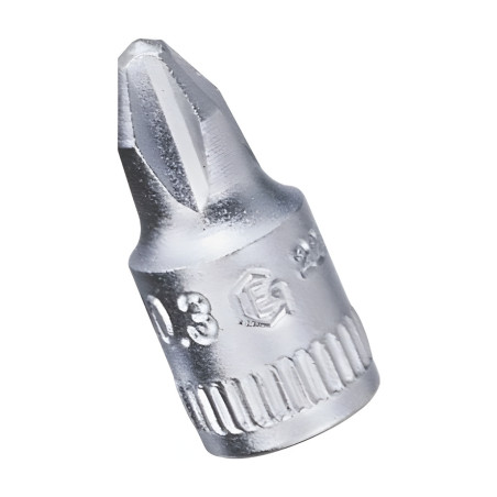 1/4" Dr. Chrome Phillips #2 Bit Socket - Genius 222602
