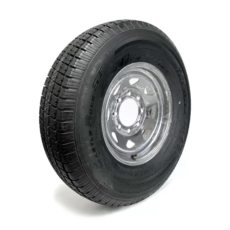 Pneu Radial Goodride 235/85R16 14 Plis sur Jante Rally Galvanisée 8 trous