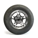 Castle Rock Radial 175/80R13 6 Ply Tire on 5 holes Jaguar Alloy Rim