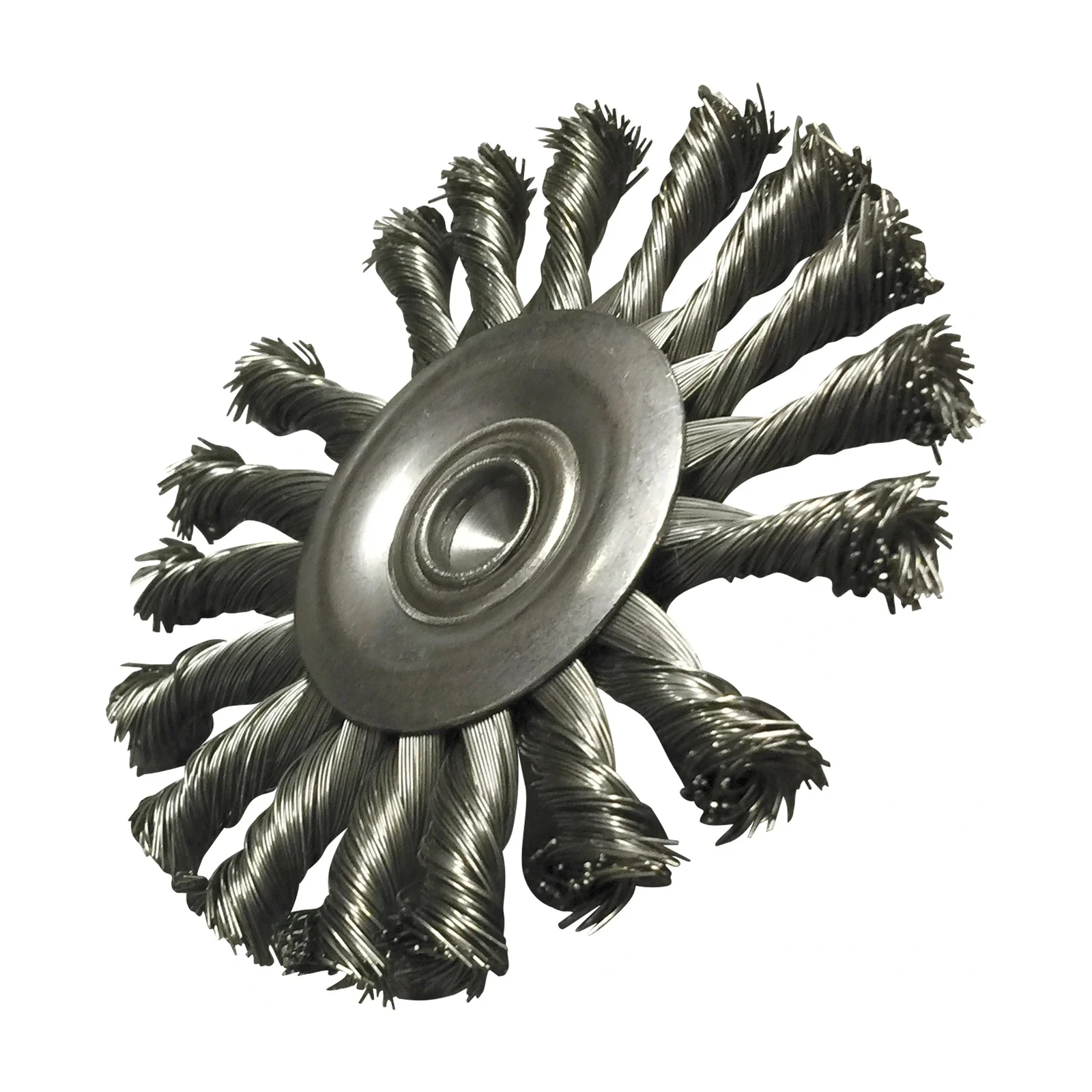 Brosse de bout circulaire à nœuds 3" x 7/16" x 0.014" x 3/4" Felton E367
