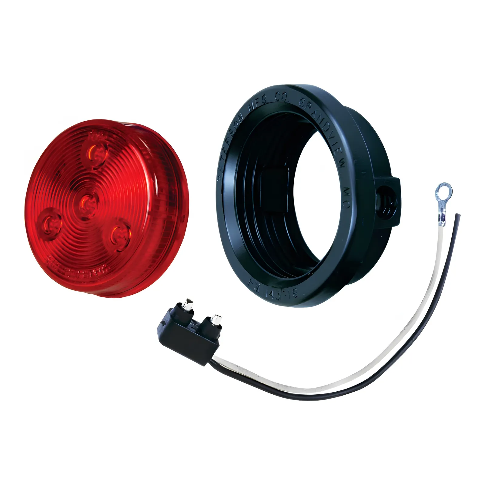 Ensemble lumière de position scellée 2-1/2" DEL rouge 4 diodes