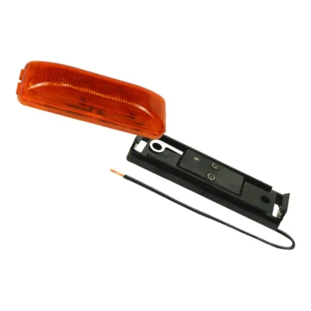 Ensemble lumière de position scellée rectangle 3-1/2" x 1-1/4" DEL ambre 4 diodes avec support