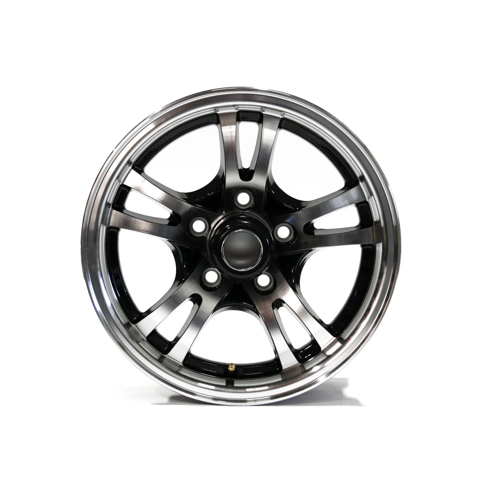 Jante Jaguar Noire en Alliage 14" x 5-1/2" 5 Trous (5/4.5) avec Capuchon
