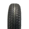 Castle Rock Radial 205/75R14 8 Ply Tire on 5 holes Black Jaguar Alloy Rim