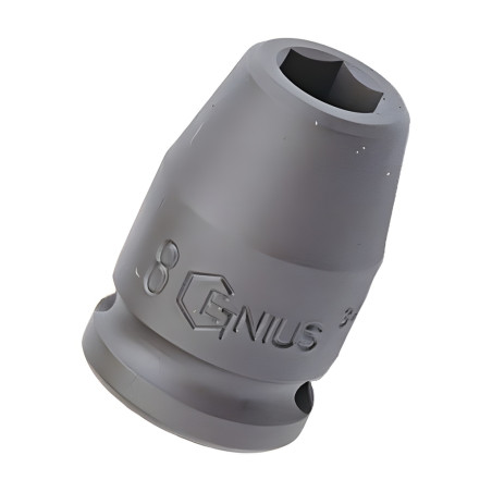 6-Point Impact Socket 3/8" Dr. x 6 mm MET - Genius 343206