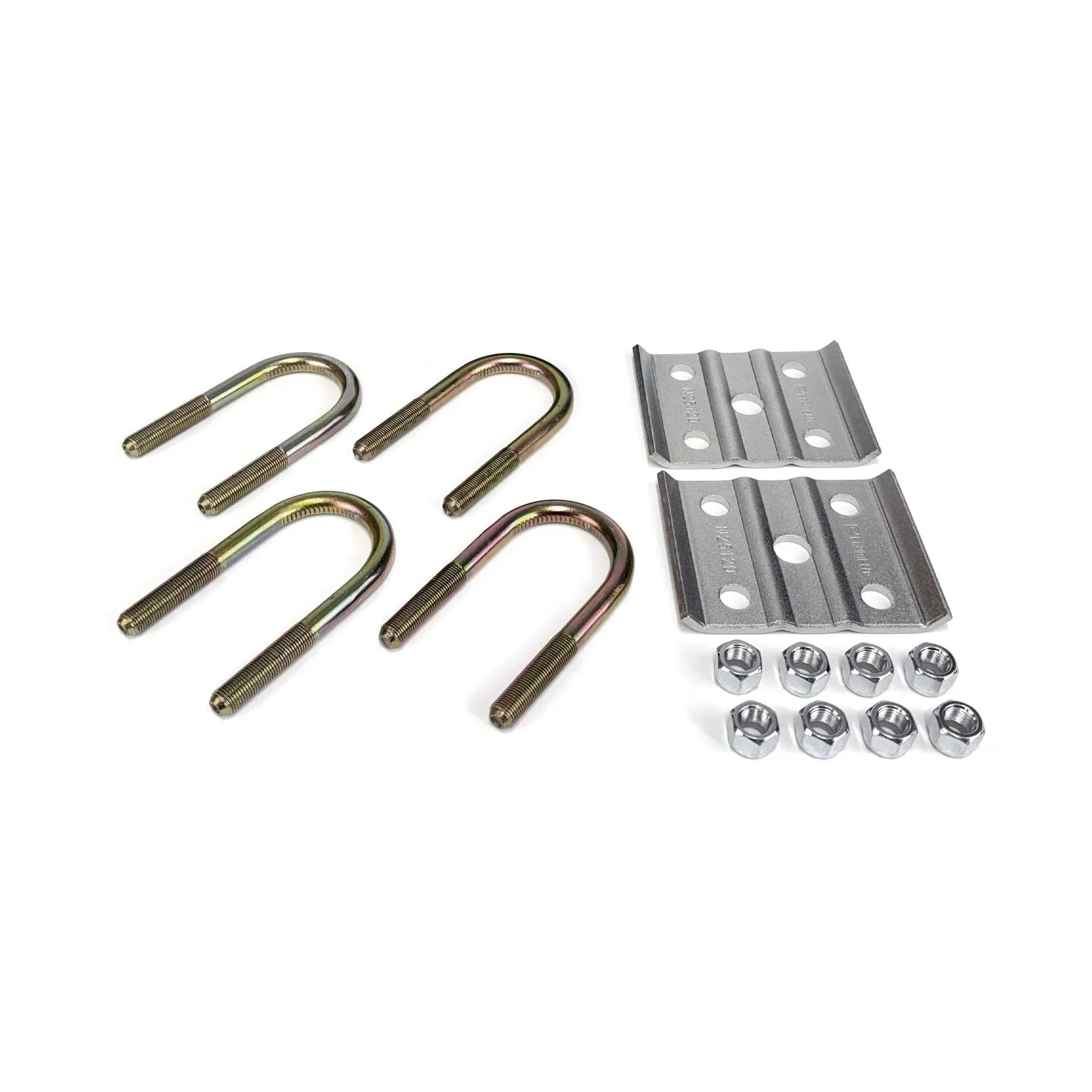 2" x 4-1/2" x 1/2" round U-bolt kit zinc coated