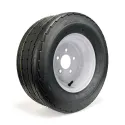 Pneu Hakuba 205/65-10 (20.5 x 8.0-10) 6 Plis sur Jante Blanche 5 trous