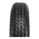 Hakuba Radial 145R12 10 Ply Tire on 5 holes Silver Five Star Alloy Rim