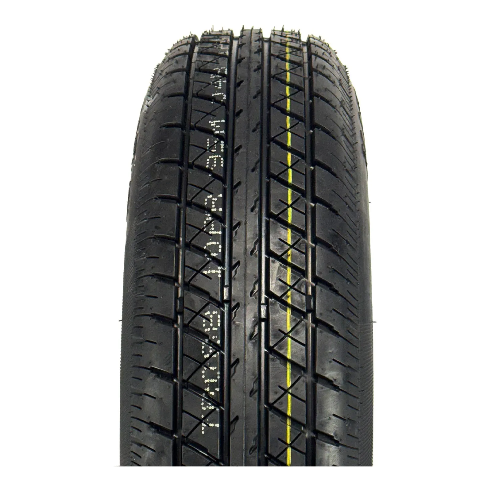 Hakuba Radial 145R12 10 Ply Tire on 5 holes Silver Five Star Alloy Rim