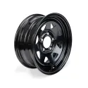 Black (5/4.5) 5 Holes 14" x 5-1/2" Rally Trailer Rim with Valve Protector
