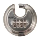 Trimax Stainless Steel Combination Trailer Door Padlock TRPC170