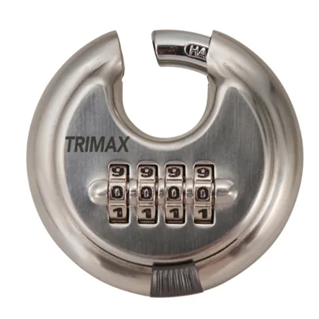Trimax Stainless Steel Combination Trailer Door Padlock TRPC170