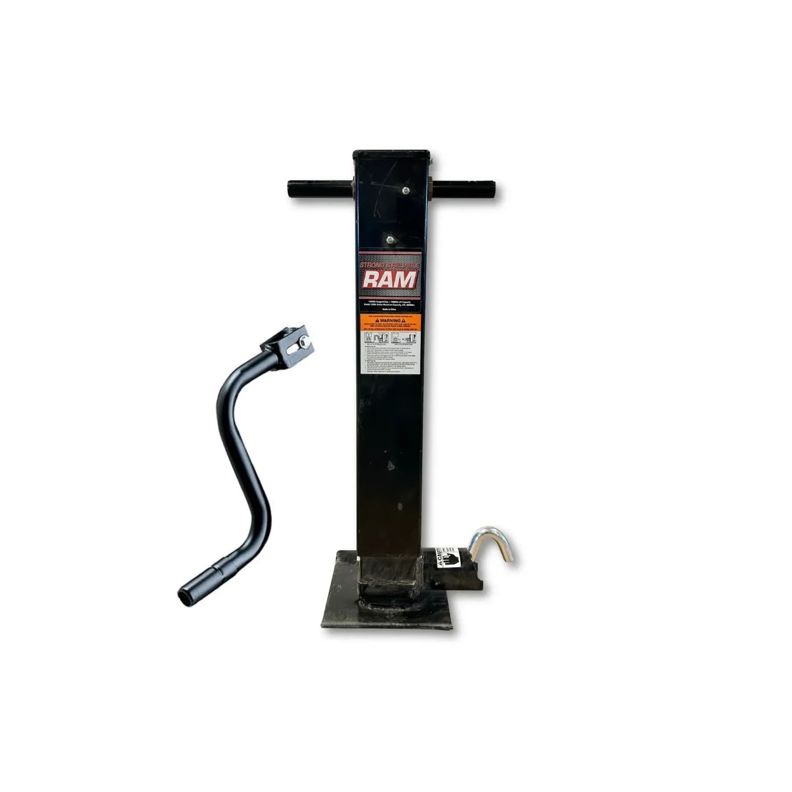 Vérin de Remorque Carré 12000lb Poignée Côté RAM TJD-12020SP-R2