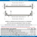Essieu De Remorque Dexter simple droit 3500lb EZ-Lube avec plaques d'attache - 92"