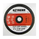 Extreme Abrasives DRPEEX3163M-50 Cutting disc A60-R-BF Type 1, 3" x 1/16" x 3/8" (50 units)