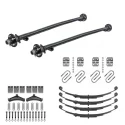 Ensemble Complet Essieu De Remorque Tandem Droit Avec Moyeux 5 Goujons 3500lb HD