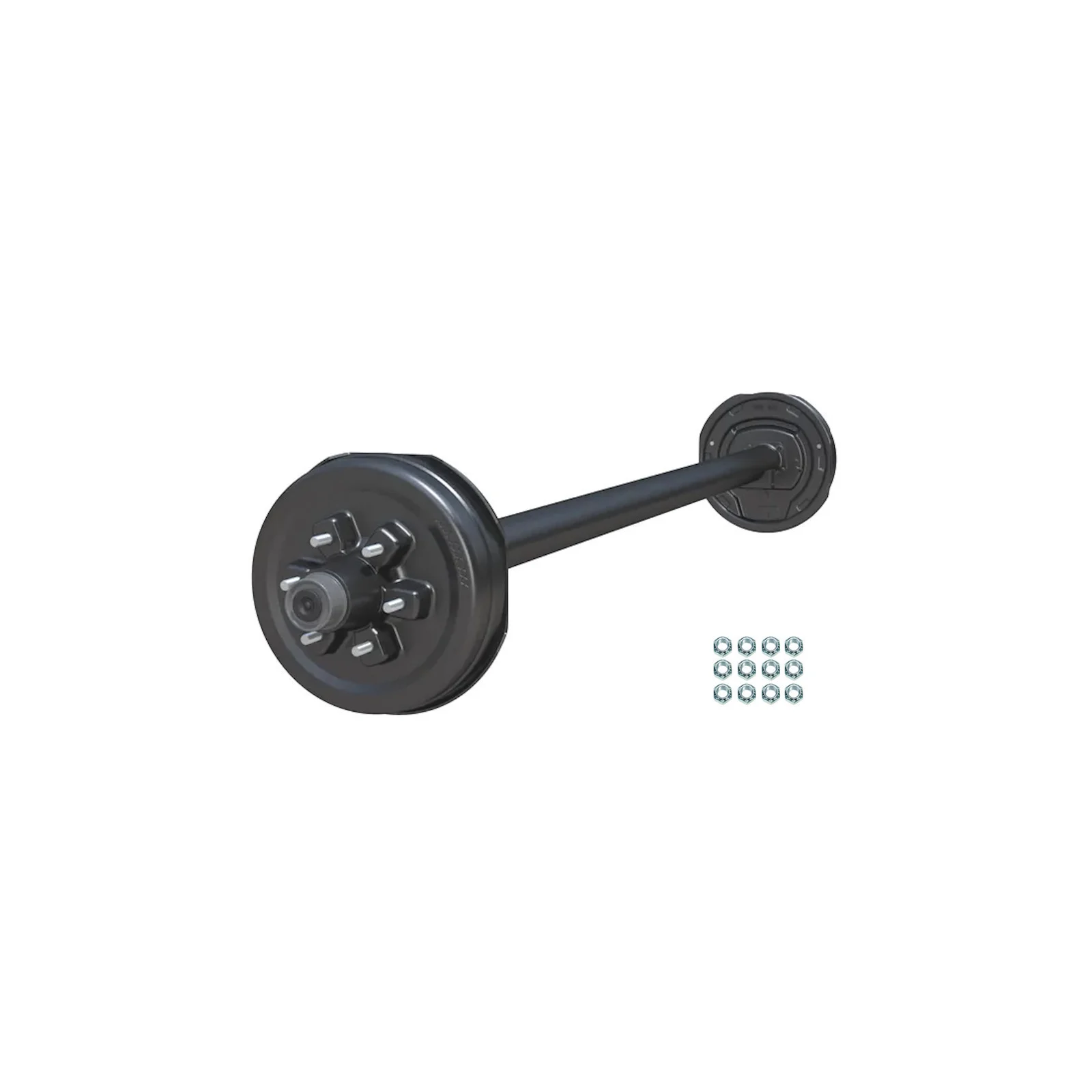 5200lb Straight Simple Trailer Axle With 6 Stud Electric Brakes