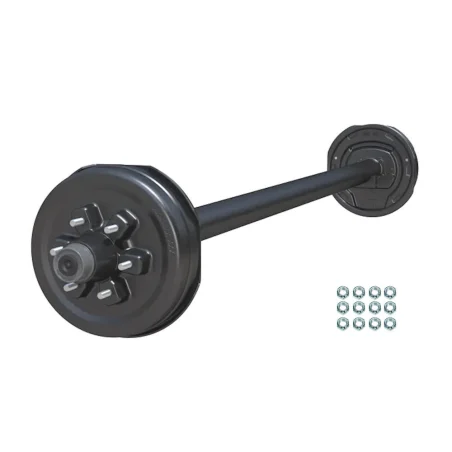 Essieu De Remorque Simple Droit Avec Freins Électriques 6 Goujons 5200lb