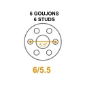 Essieu De Remorque Simple Surbaissé De 4" Avec Moyeux 6 Goujons 5200lb