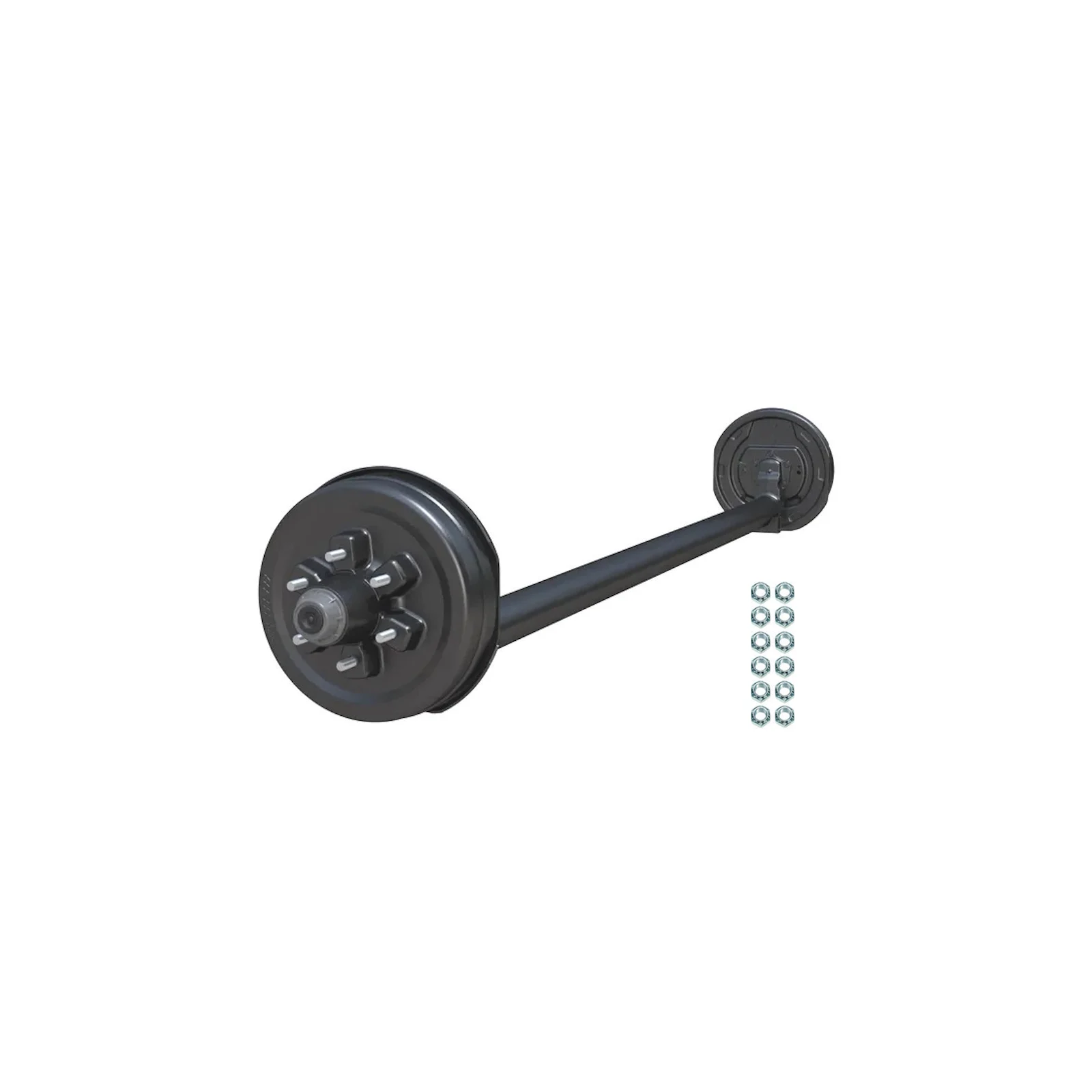 5200lb 4" Drop Simple Trailer Axle With 6 Stud Electric Brakes