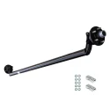 3500lb 4" Drop Simple Trailer Axle With 5 Stud Hubs