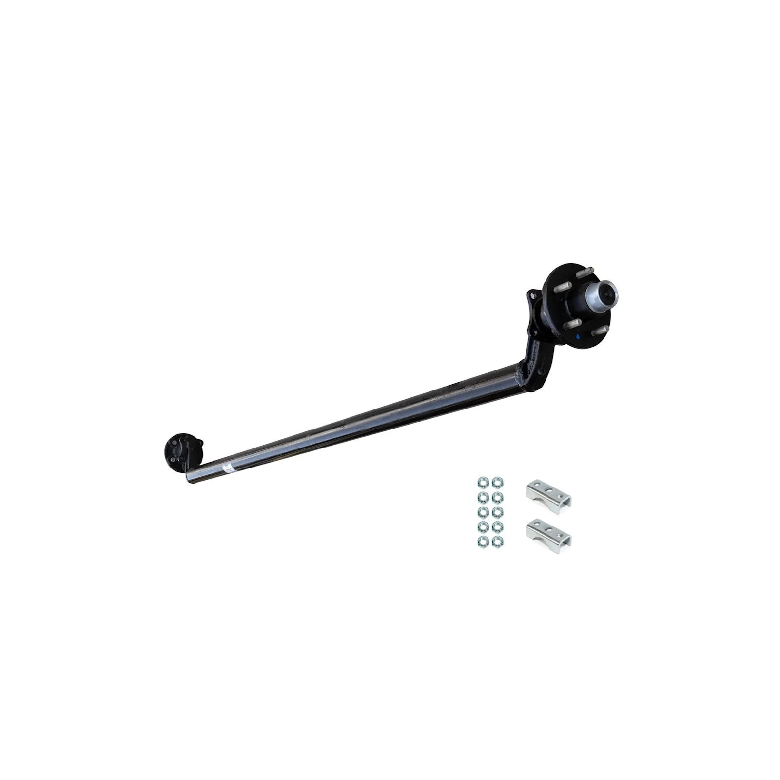3500lb 4" Drop Simple Trailer Axle With 5 Stud Hubs
