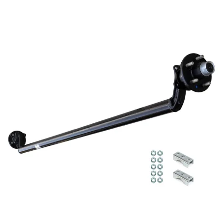 Essieu De Remorque Simple Surbaissé De 4" Avec Moyeux 5 Goujons 3500lb