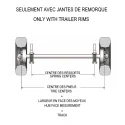 Ensemble Complet Essieu De Remorque Simple Droit Avec Freins Électriques 5 Goujons 2500lb