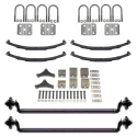 Ensemble Complet Essieu De Remorque Tandem Surbaissé De 4" Avec Moyeux 5 Goujons 3500lb
