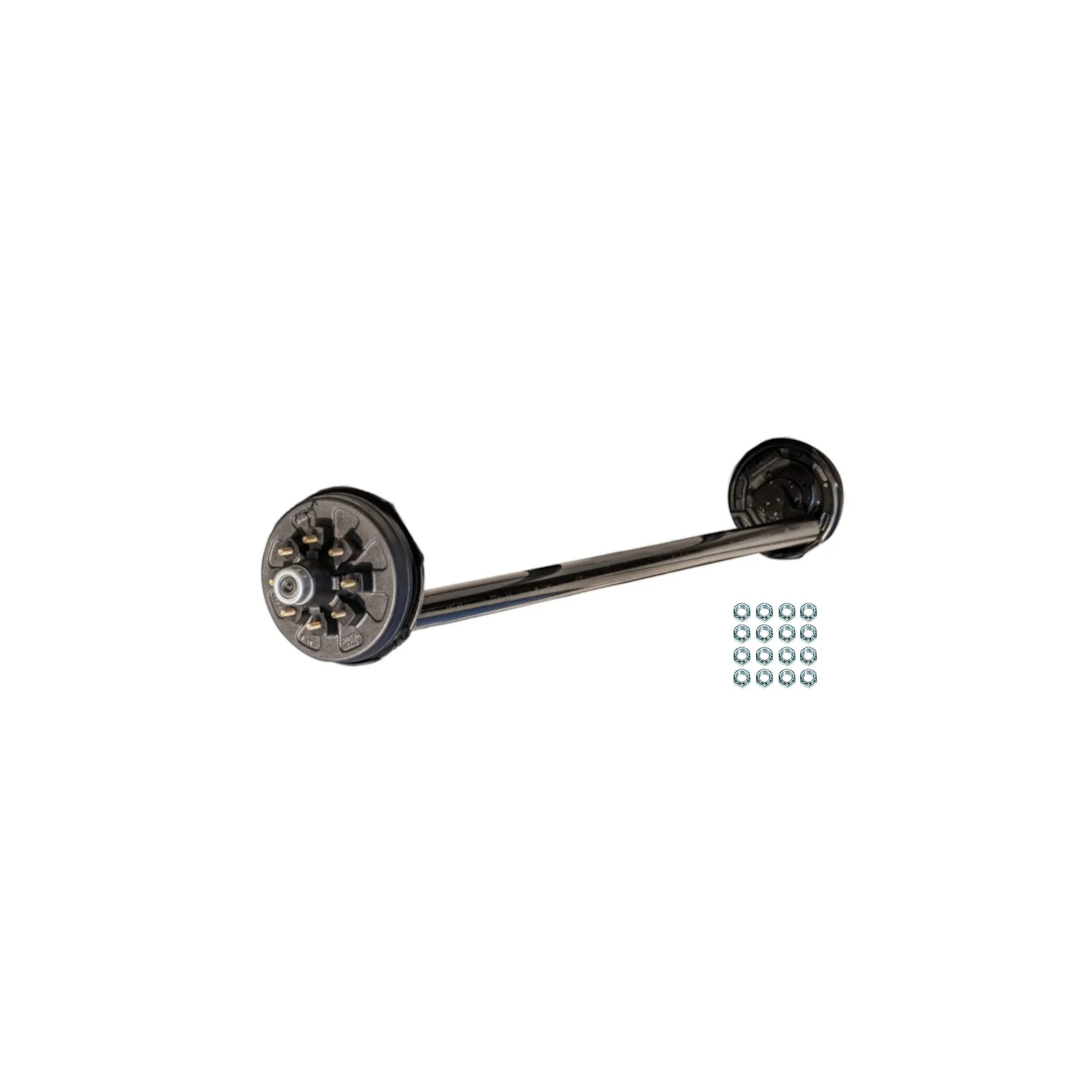 7000lb 4" Drop Simple Trailer Axle With 8 Stud Electric Brakes